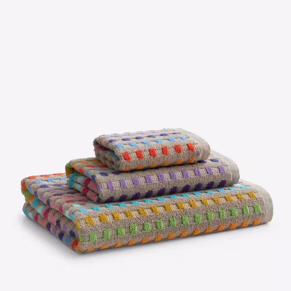 The Company Store Spectrum Multicolored Geometric Cotton Bath Sheet