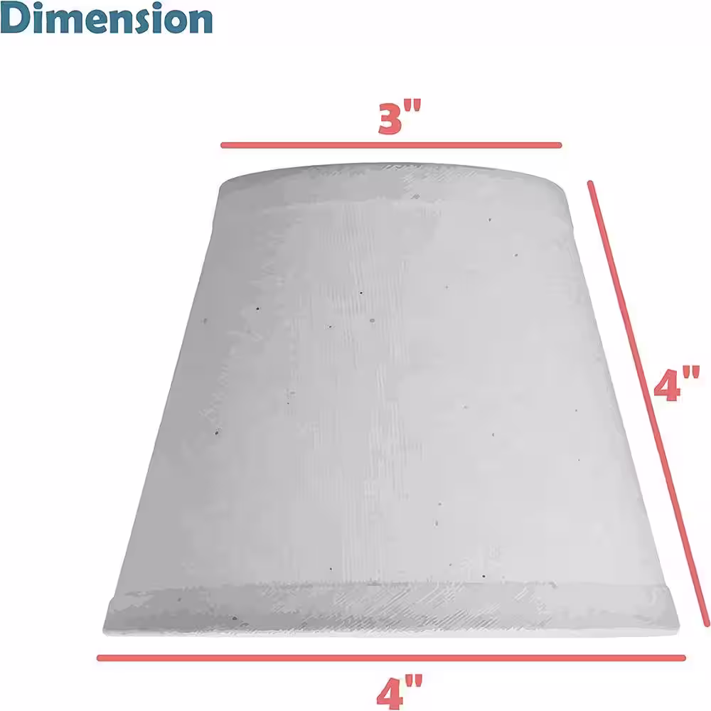 Aspen Creative Corporation 4 in. x 4 in. White Hardback Empire Lamp Shade (9-Pack)