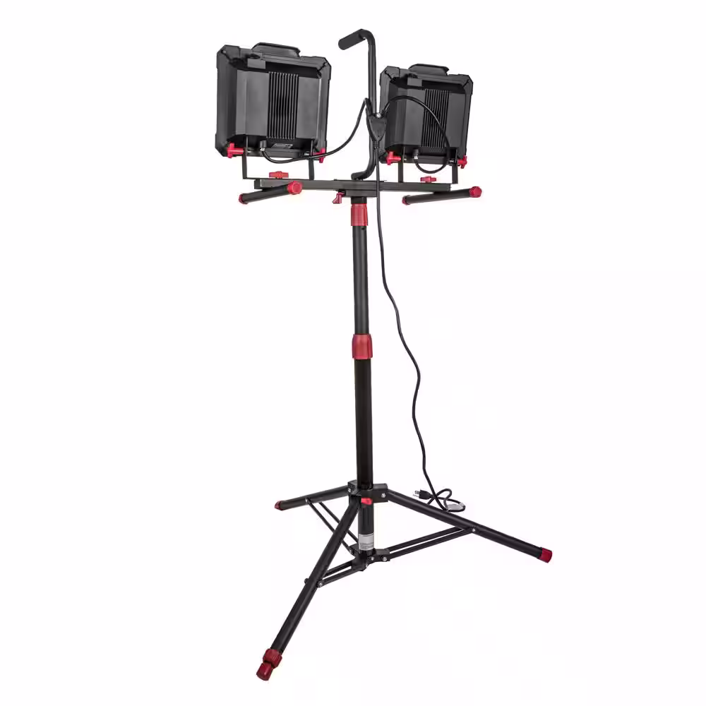 Husky 10000 Lumens Twin-Head Led Worklight