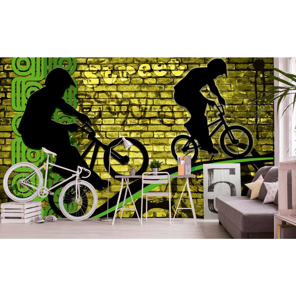 Dimex Tropical Bicycle Green Beach and Nautical Wall Mural
