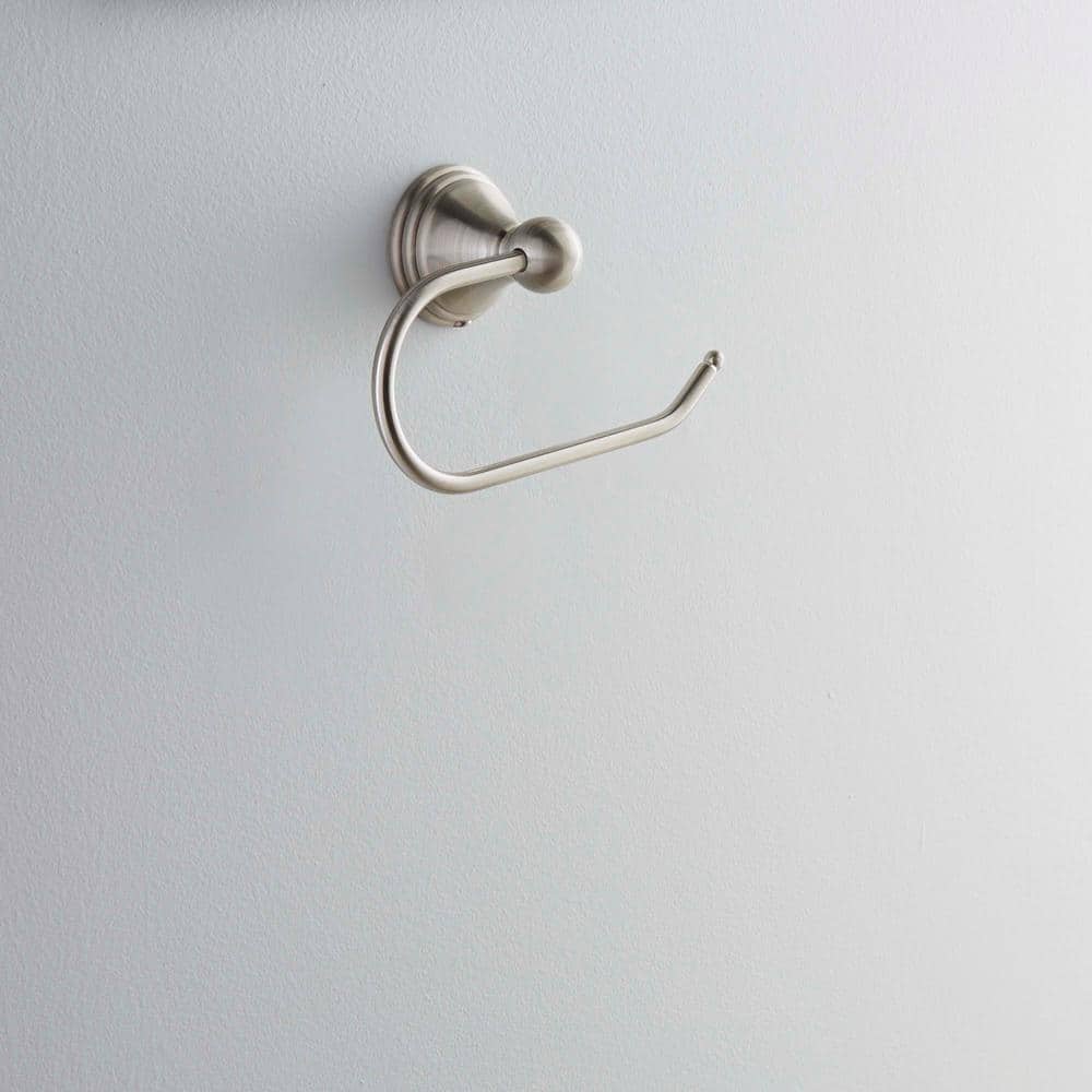 MOEN Preston Single Post Toilet Paper Holder in Spot Resist Brushed Nickel