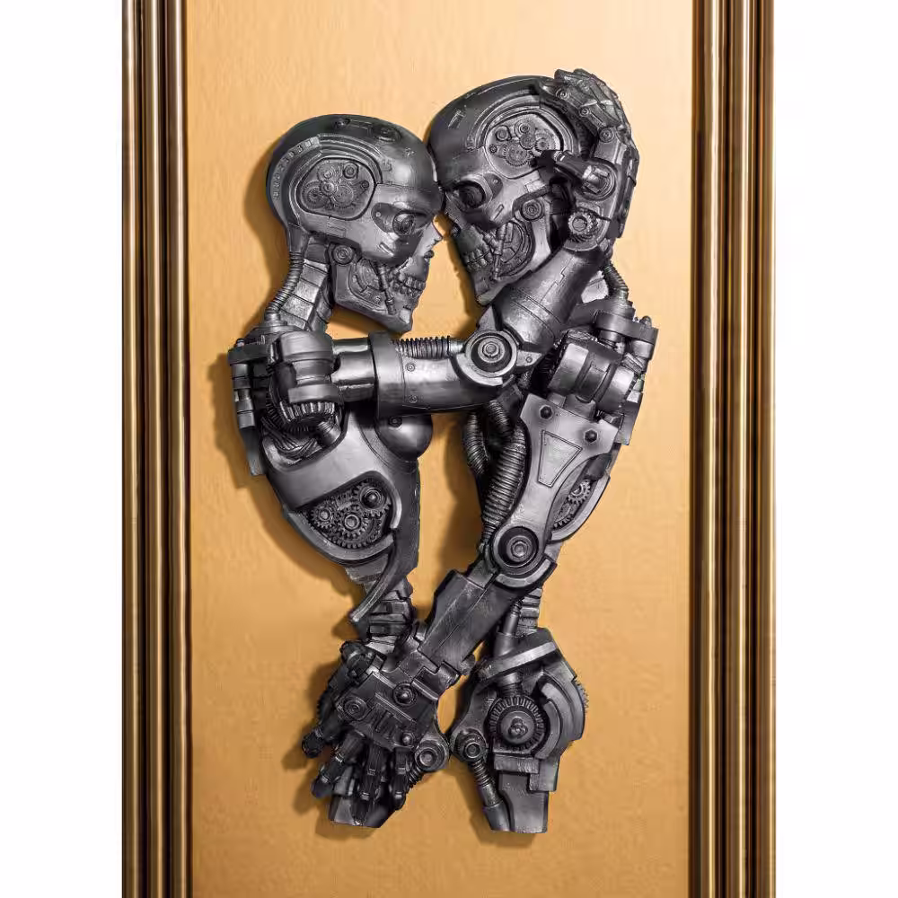 Design Toscano 15.5 in. x 8.5 in. Steampunk Machine-age Sweethearts Wall Sculpture