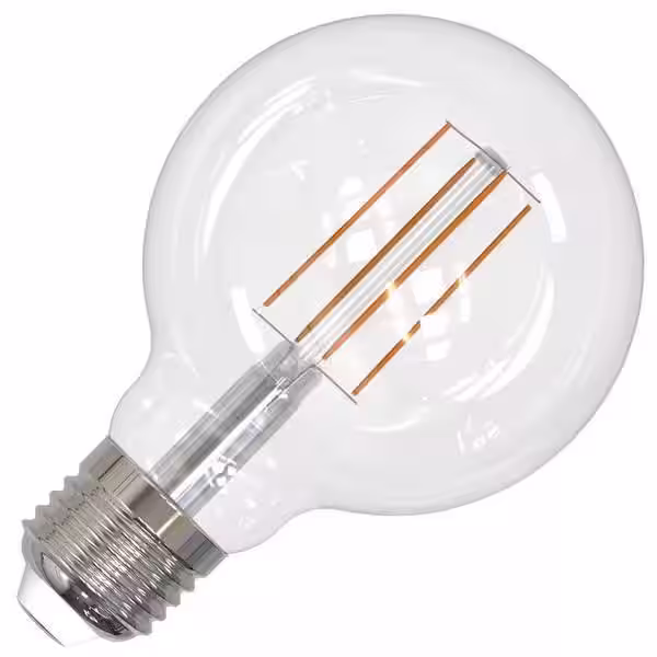 Bulbrite 60-Watt Equivalent Dimmable G25 Vintage Edison LED Light Bulb with Medium (E26) Base, 2700K, (8-Pack)
