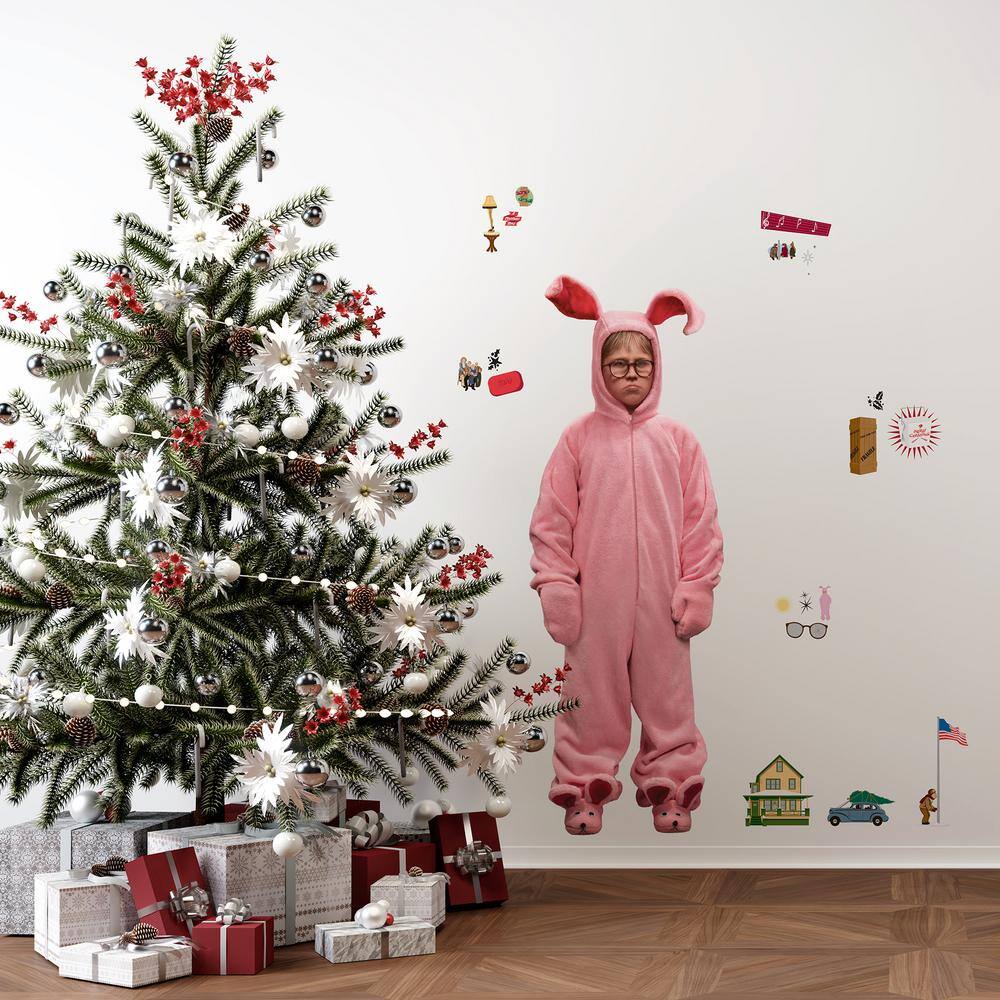 RoomMates A Christmas Story Ralphie Bunny Suit Removable Pink Giant Wall Decal