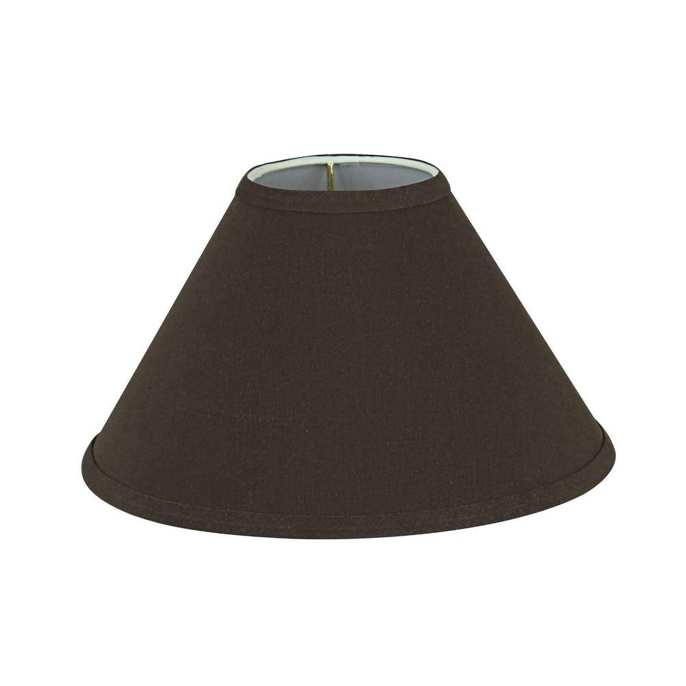 Aspen Creative Corporation 11 in. x 7 in. Dark Brown Hardback Empire Lamp Shade