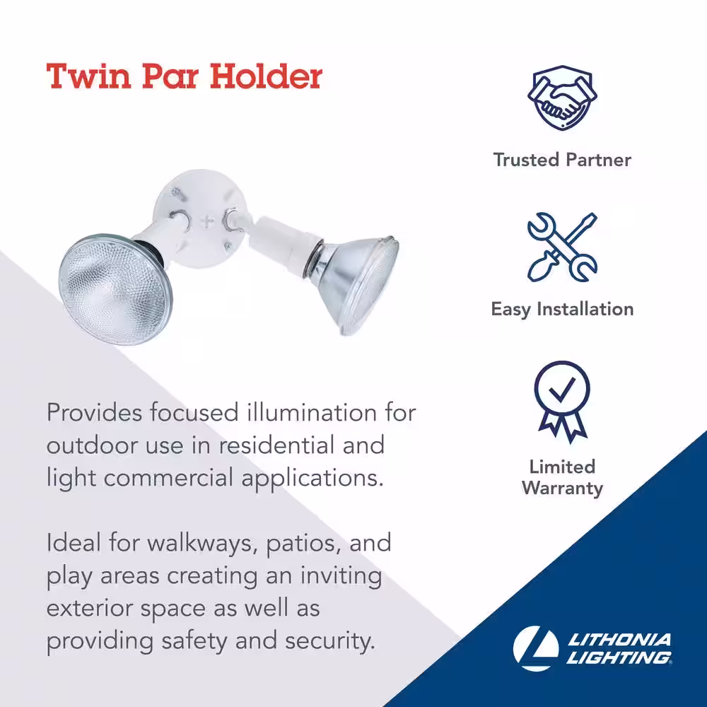 Lithonia Lighting Contractor Select OFTH 150-Watt 2-Light Dark Bronze Outdoor Flood Light