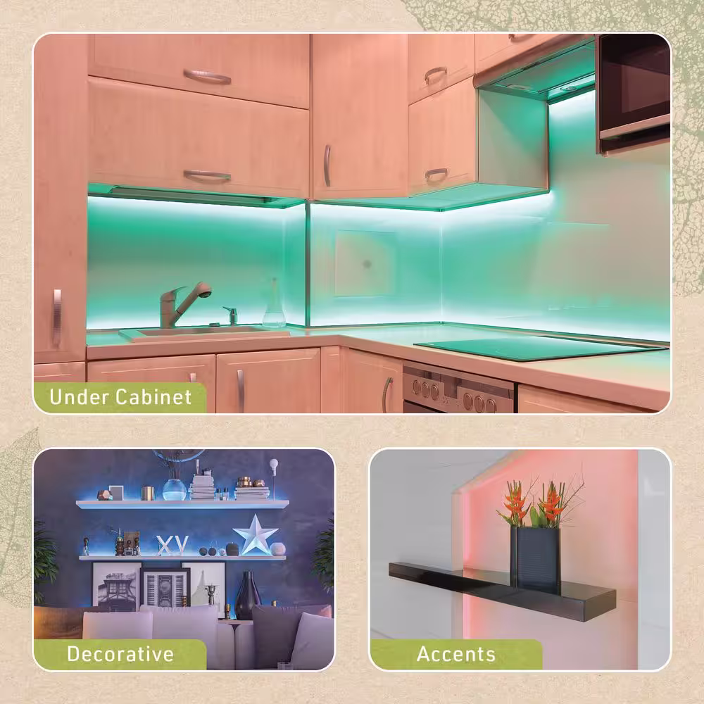 birchlighting Multi-Color LED Strip Light Kit with Remote