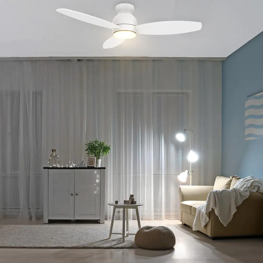 CARRO Trendsetter 52 in. Dimmable LED Indoor/Outdoor White Smart Ceiling Fan with Light and Remote, Works w/Alexa/Google Home