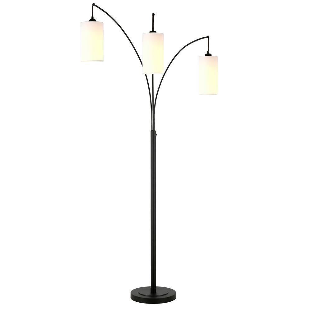 Meyer&Cross Aspen 83 in. Blackened Bronze 3-Light Floor Lamp