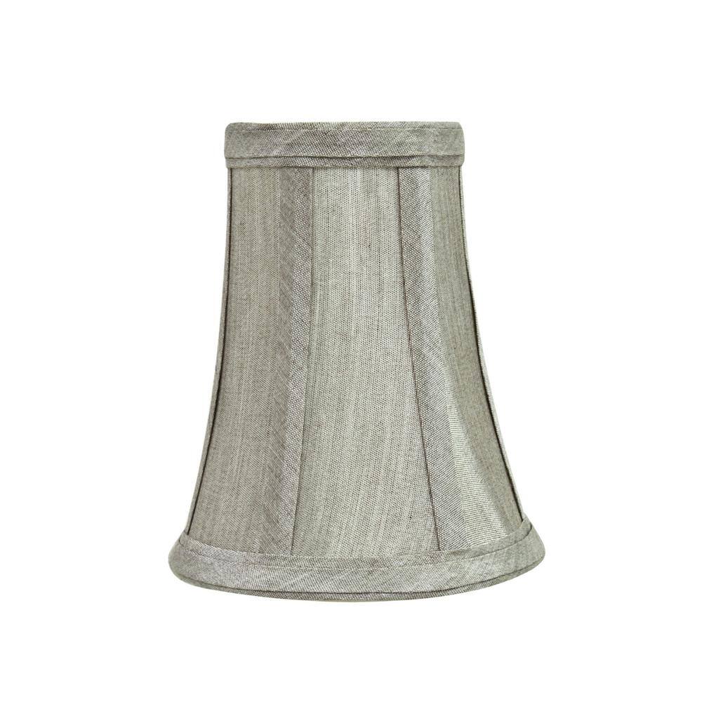 Aspen Creative Corporation 4 in. x 5 in. Silver Grey Bell Lamp Shade (5-Pack)