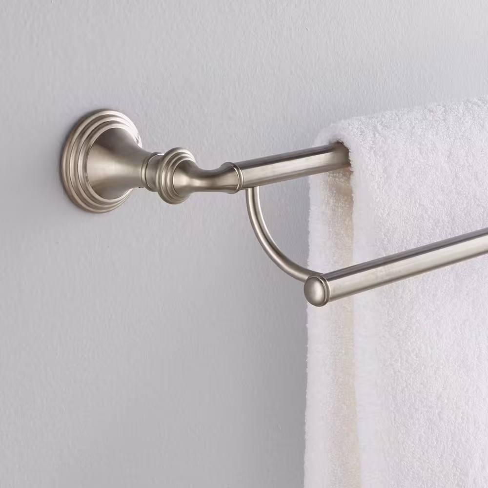KOHLER Devonshire 24 in. Double Towel Bar in Vibrant Brushed Nickel