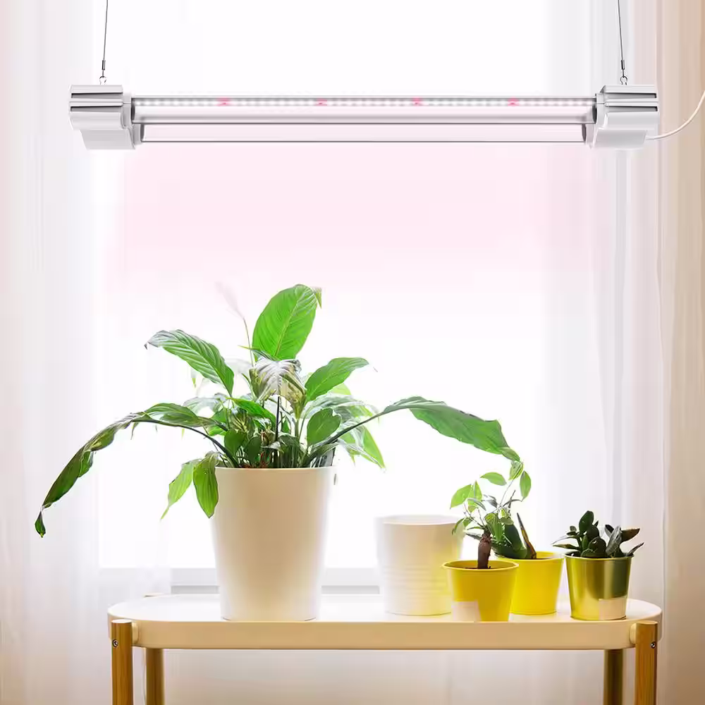 DYMOND 2 ft. LED Grow Light Full Spectrum 5000K Daylight and 660nm Red Linkable Indoor Plant Fixture