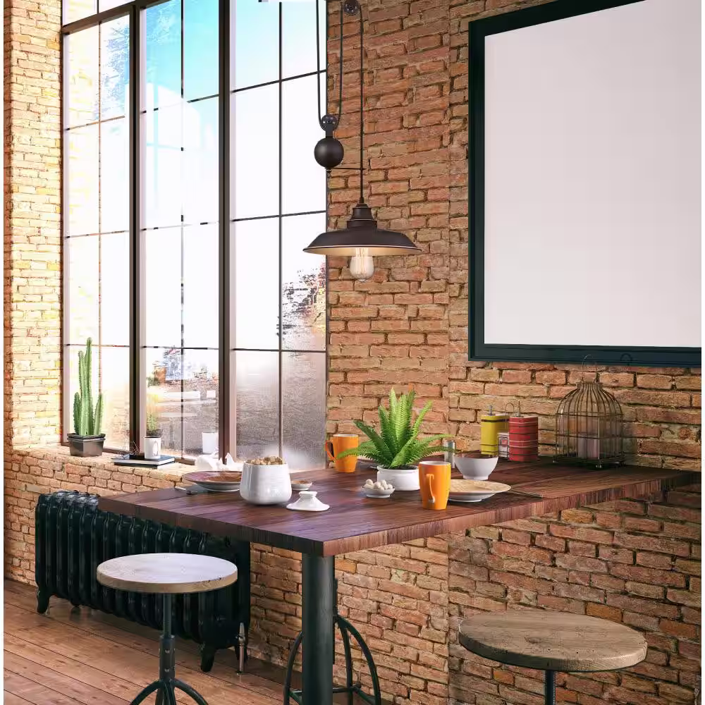 Westinghouse Iron Hill 1-Light Oil Rubbed Bronze with Highlights Pulley Pendant