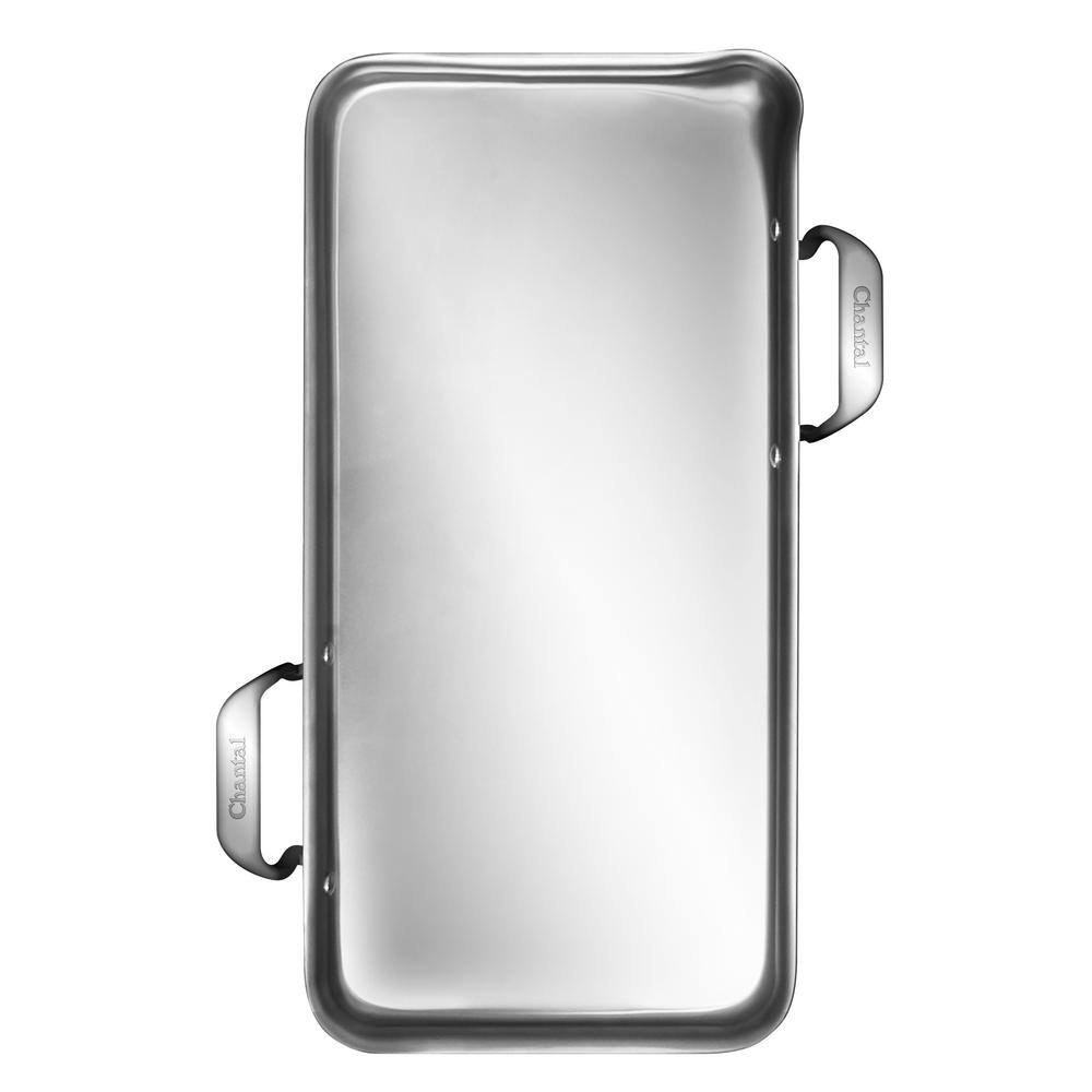 Chantal 21 Supreme 19 in. Stainless Steel Tri-Ply Griddle