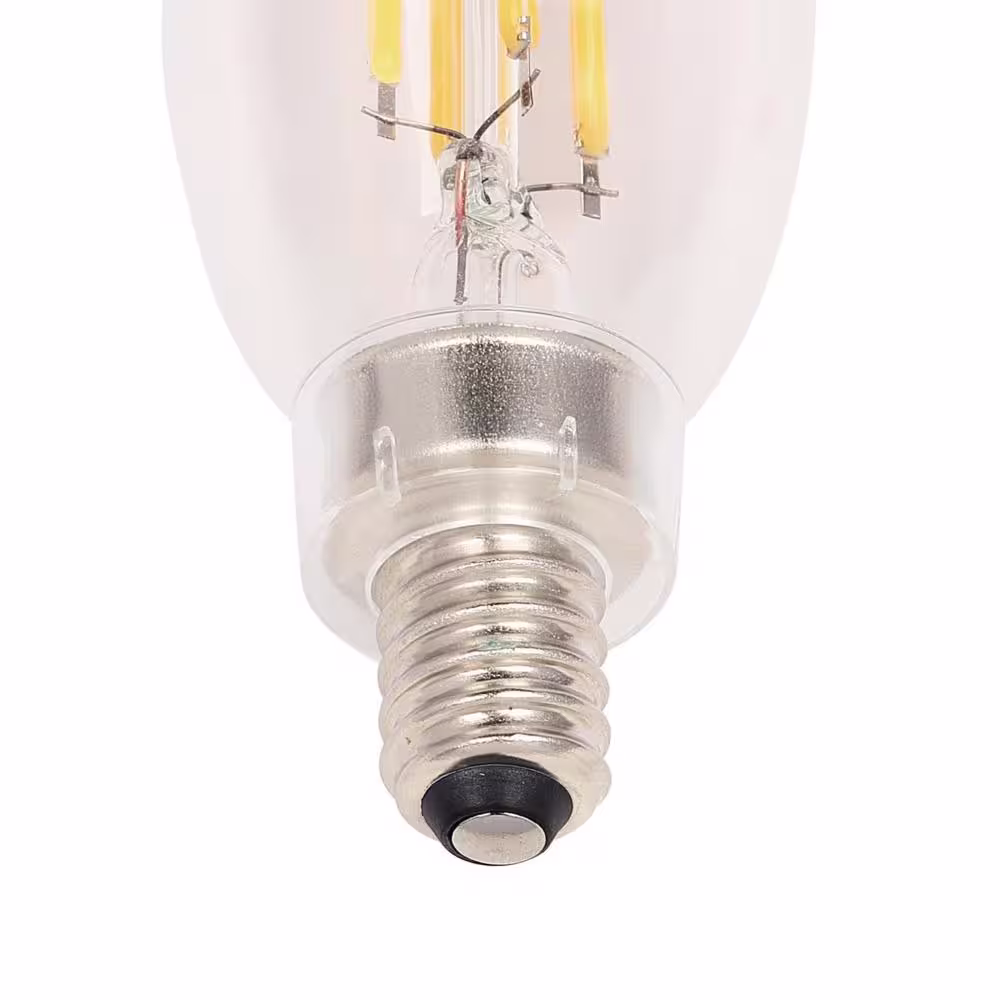 Westinghouse 60-Watt Equivalent B11 Dimmable Clear E12 Edison Filament LED Light Bulb 2700K (6-Pack)