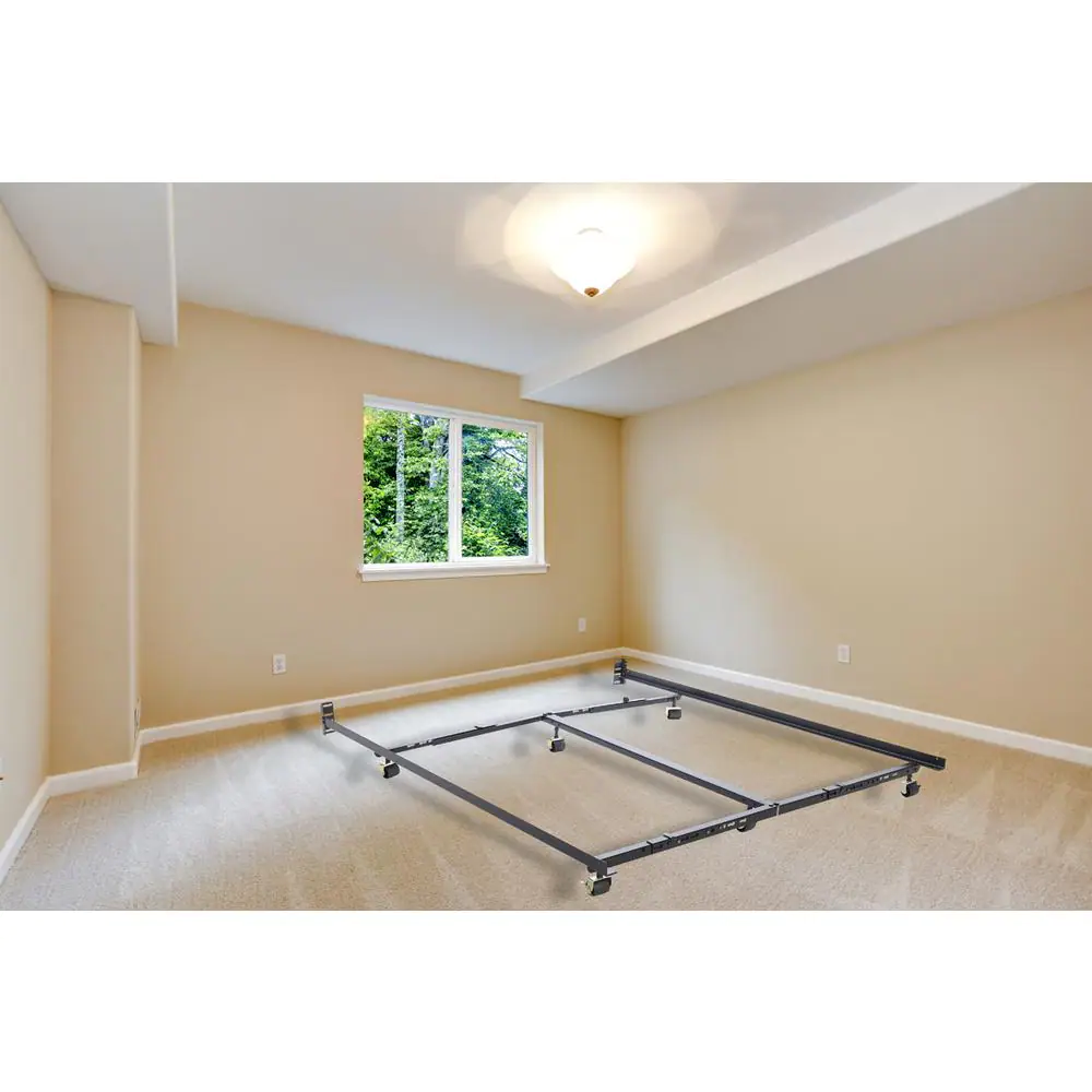 Hollywood Bed Frame Low Profile Premium Lev-R-Lock Queen Adjustable All Sizes Bed Frame with 6-Legs