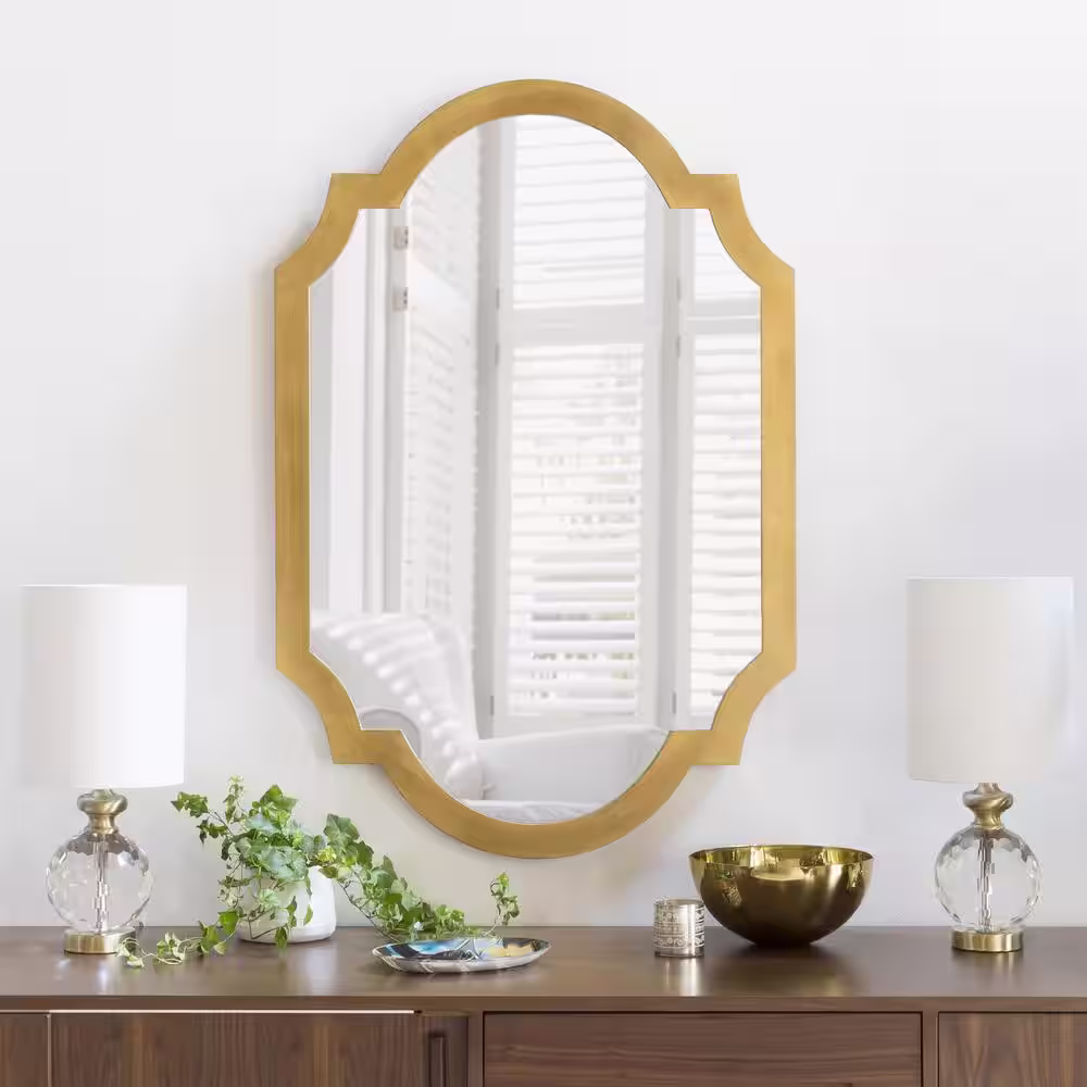 Artistic Weavers Large Rectangle Gold Contemporary Mirror (45 in. H x 30 in. W)