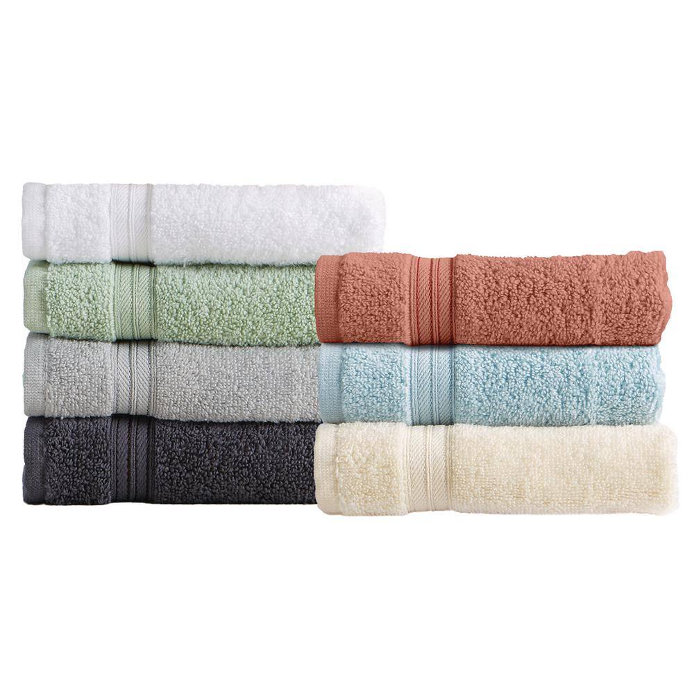 FRESHFOLDS White Solid 100% Cotton Bath Towel (Set of 4)