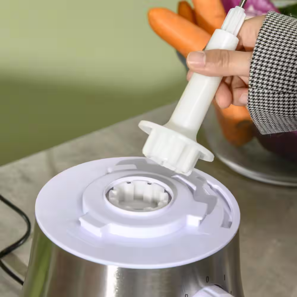 HOMCOM Adjustable Speed 5-Cup Food Processor with Processor Bowl, 1.5L Blender Jug, 3 Blades