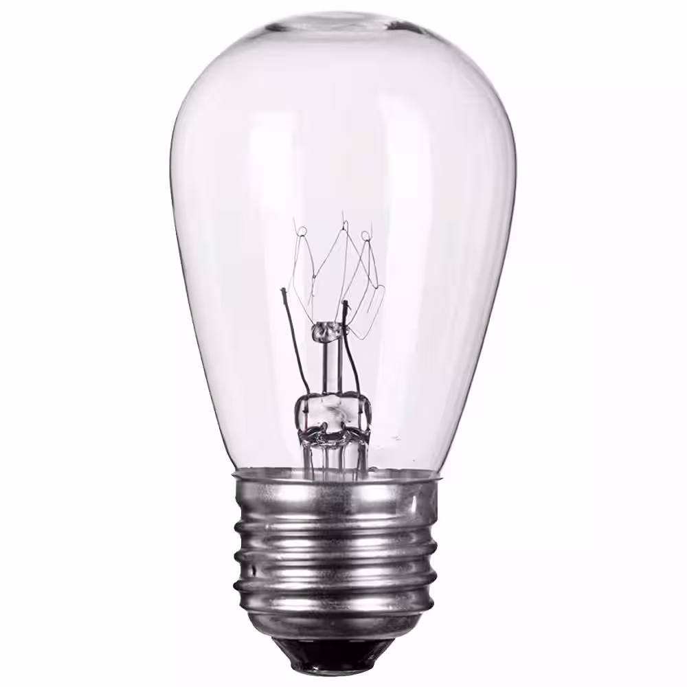 Newhouse Lighting Outdoor Weatherproof 11-Watt S14 Incandescent Replacement String Light Bulb Standard Base (18-Pack)
