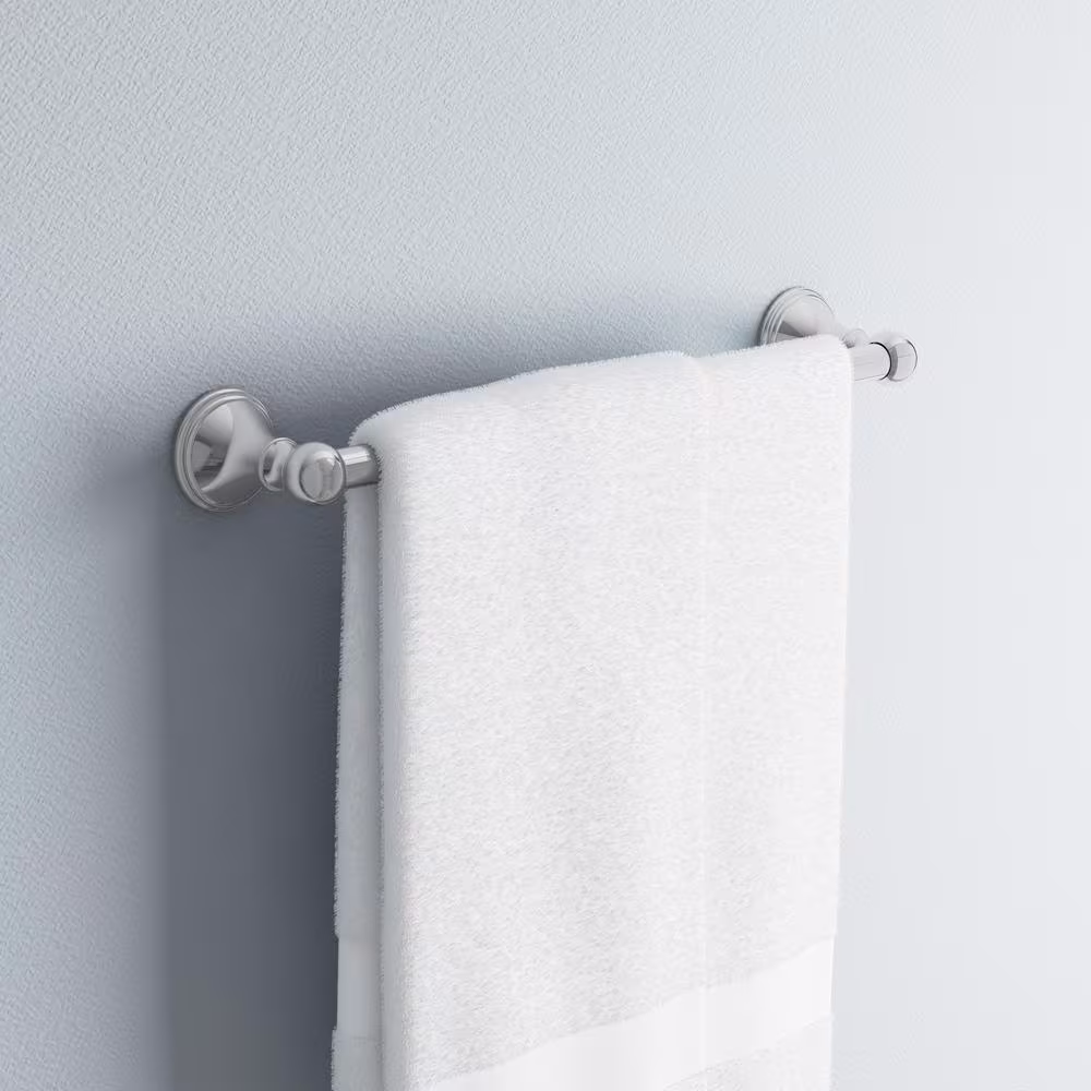 Delta Crestfield 18 in. Wall Mount Towel Bar Bath Hardware Accessory in Polished Chrome