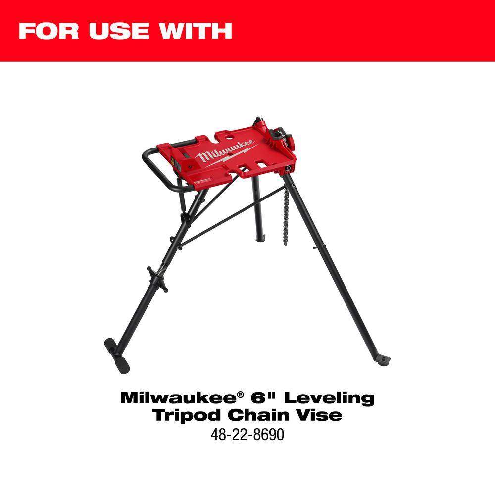 Milwaukee 6 in. Lower Shelf Leveling Tripod Chain Vise