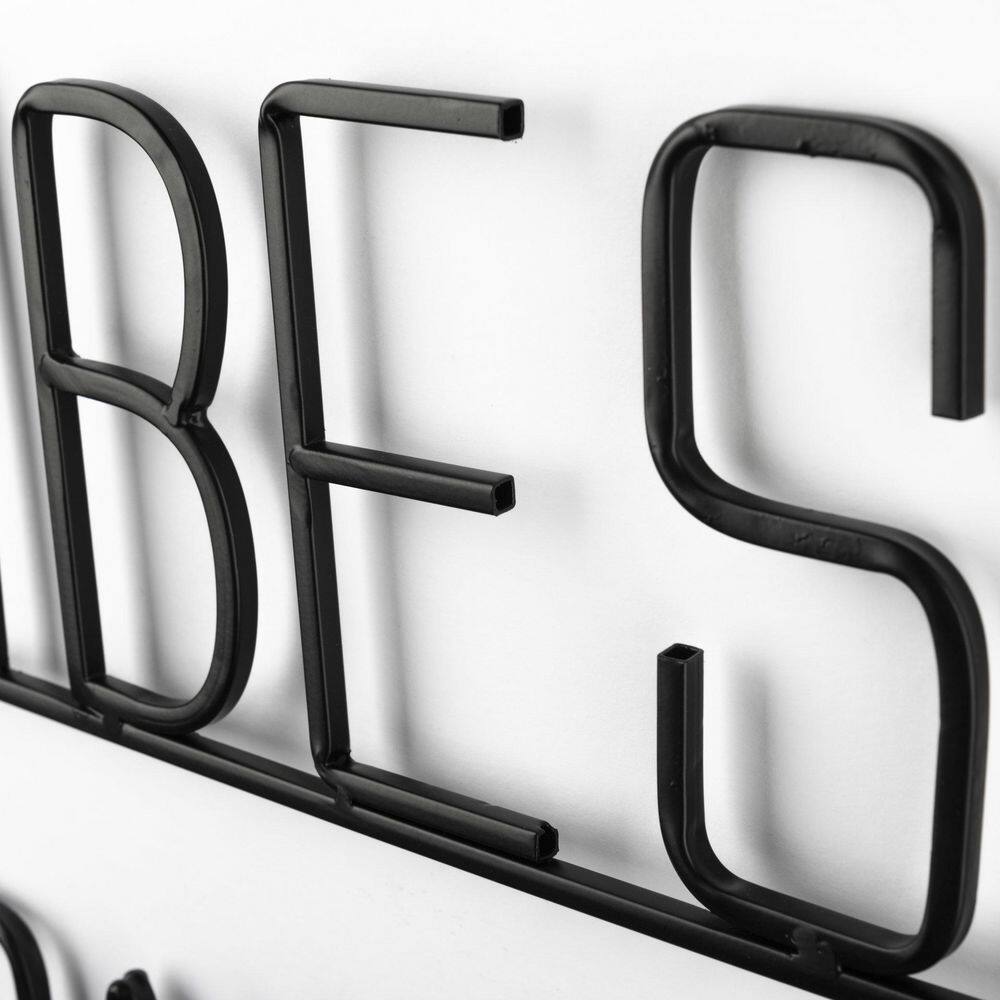 Mercana Good Vibes Only Black Metal Sign - Each