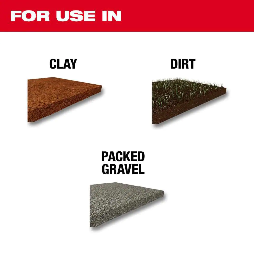 Milwaukee 4-1/4 in. x 16 in. SDS-MAX Steel Clay Spade