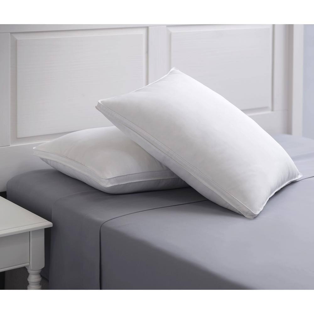 Allied Home 1 in. Lofty Lightweight Memory Fiber Gusset King Pillow