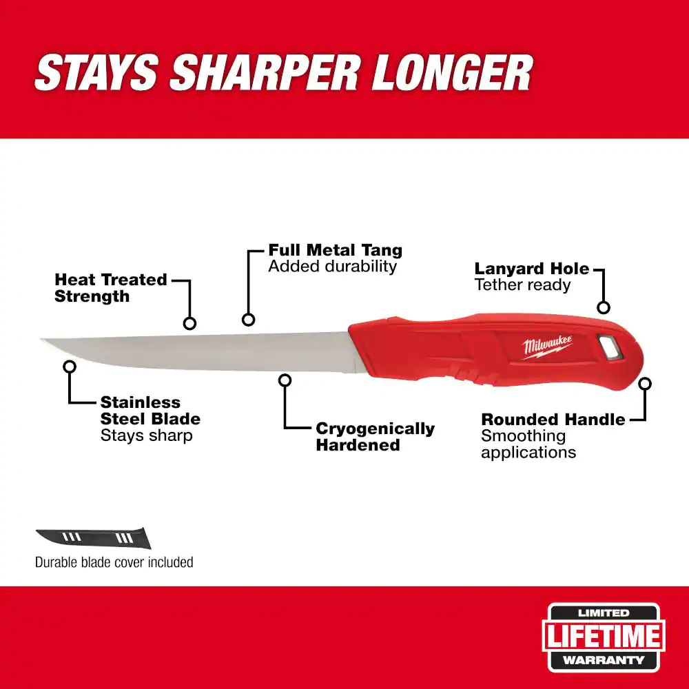 Milwaukee 6 in. Smooth Blade Insulation Knife