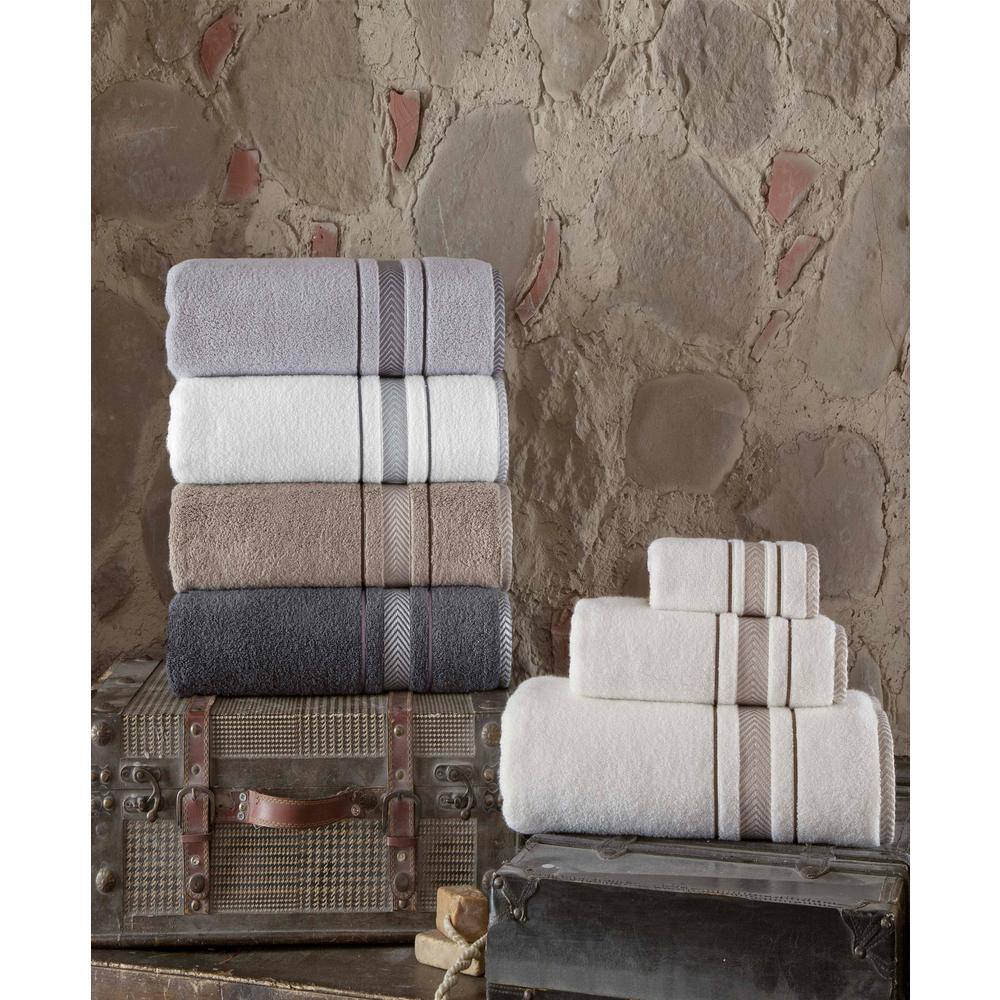 Enchante Home Enchasoft 4 pcs Beige Turkish Cotton Hand Towels