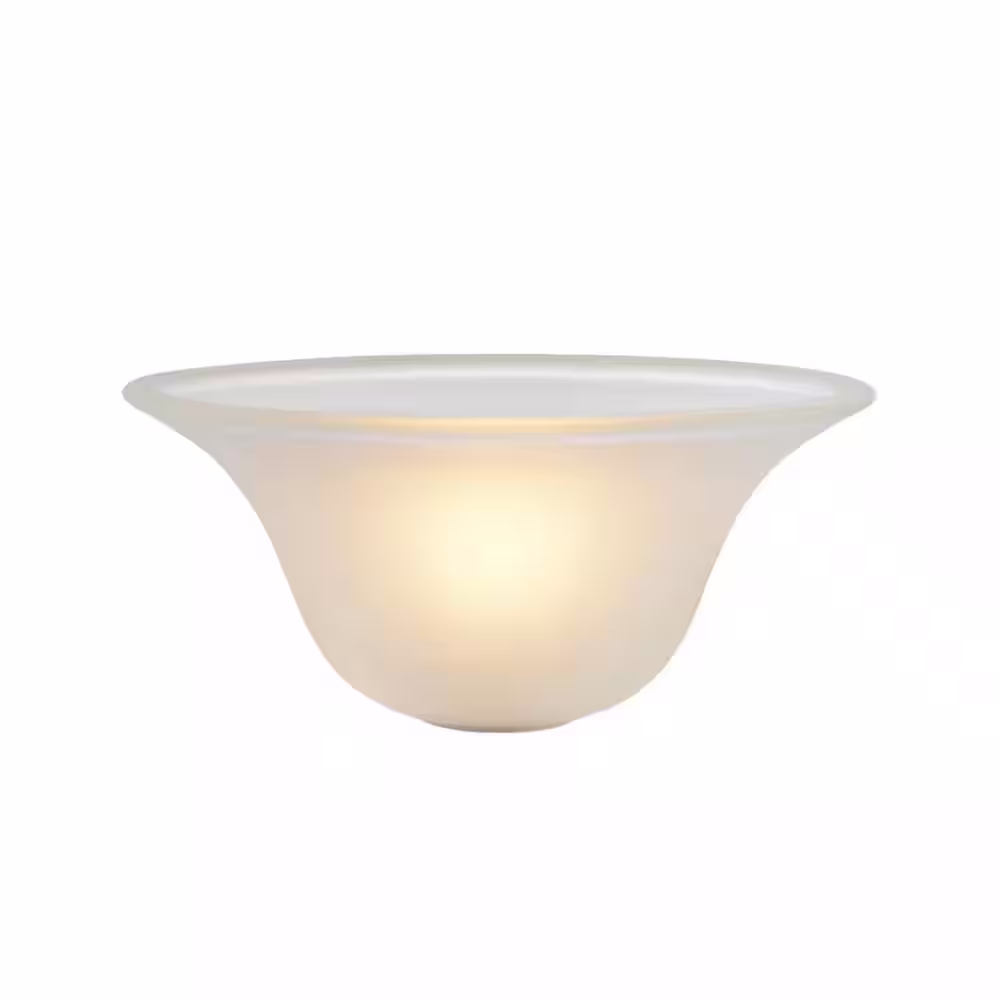 None 4-1/8 in. H x 9-5/8 in. Dia/Frosted Glass Shade For Torchiere Lamp, Swag Lamp and Pendant&Island Fixture.