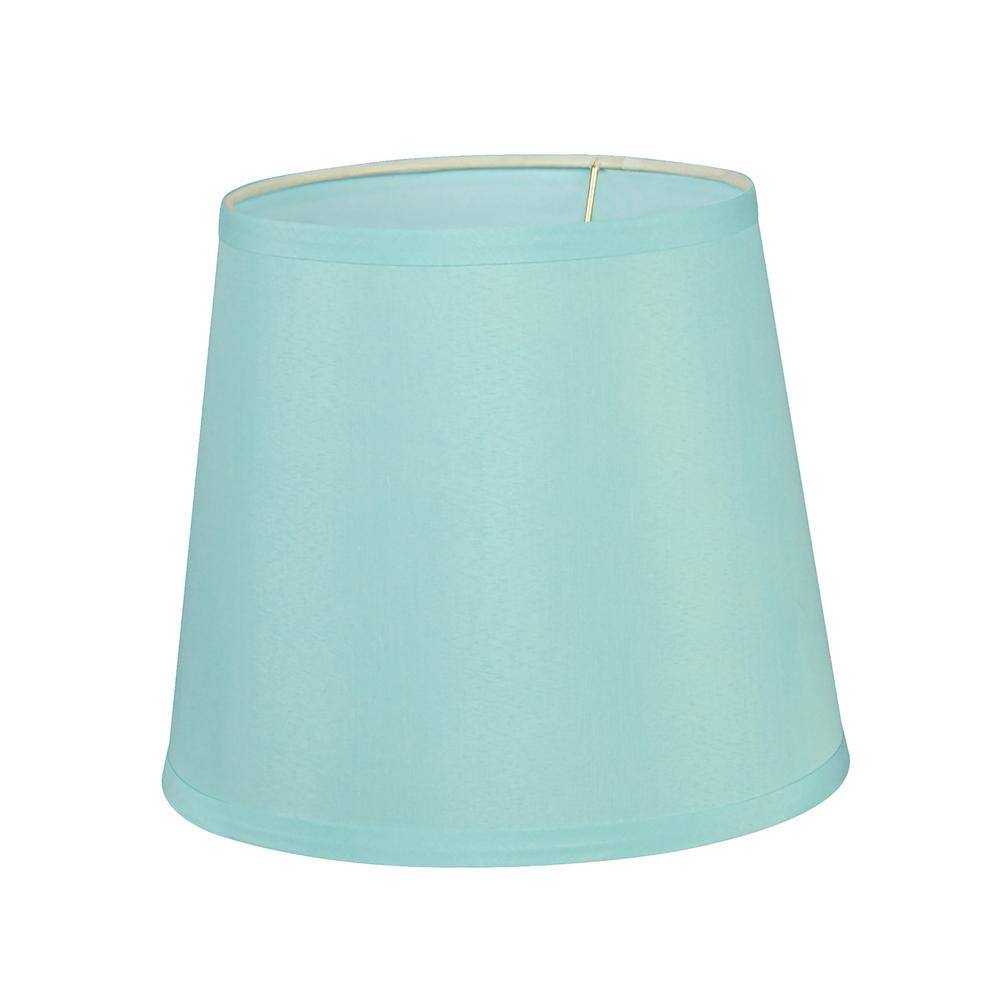 Aspen Creative Corporation 10 in. x 8.5 in. Light Blue Hardback Empire Lamp Shade
