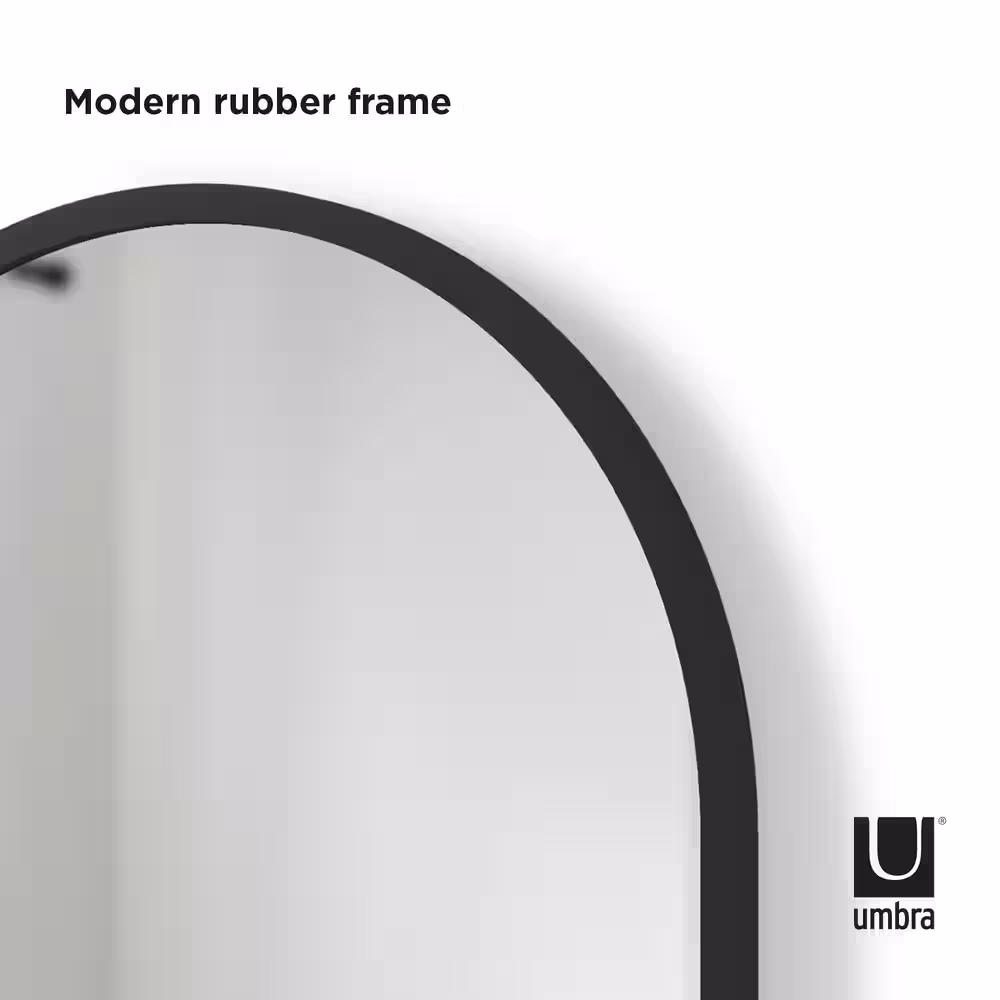 Umbra HUB ARCHED MIRROR 24x36 BLACK