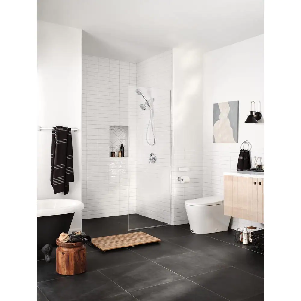 MOEN Adler 3-Piece Bath Hardware Set with 18 in. Towel Bar in Chrome