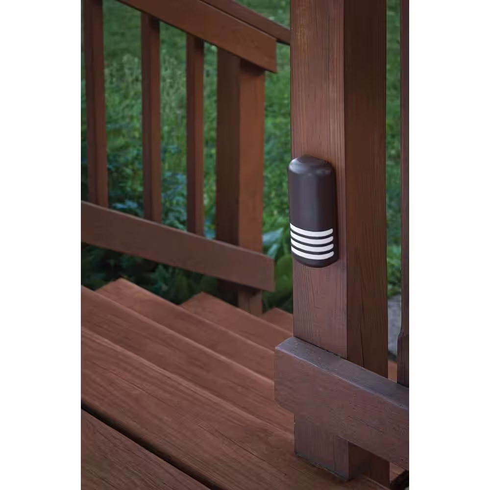 Xodus Innovations Battery Operated Bronze Motion Sensing LED Deck Marker Light for 4x4 Posts
