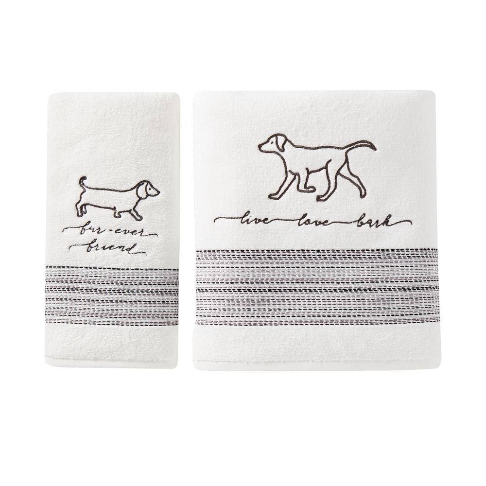 None White Solid Cotton Single Bath Towel