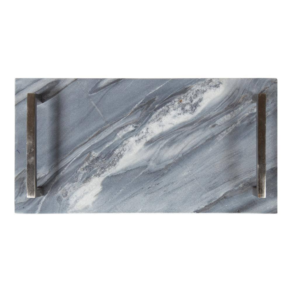 Kate and Laurel Graycott Gray Decorative Tray