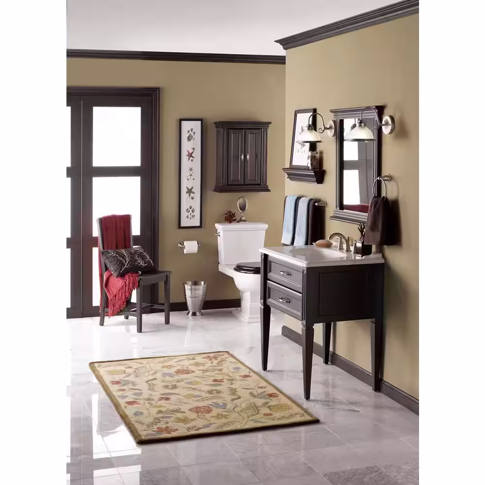 MOEN Brantford Double Post Toilet Paper Holder in Oil Rubbed Bronze