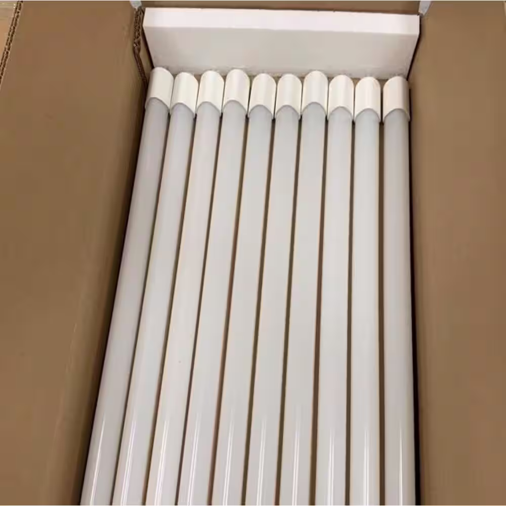 toggled 16-Watt 48 in. Linear Cool White T8 or T12 Dimmable LED Tube Light Bulb 4000K (30-Pack)