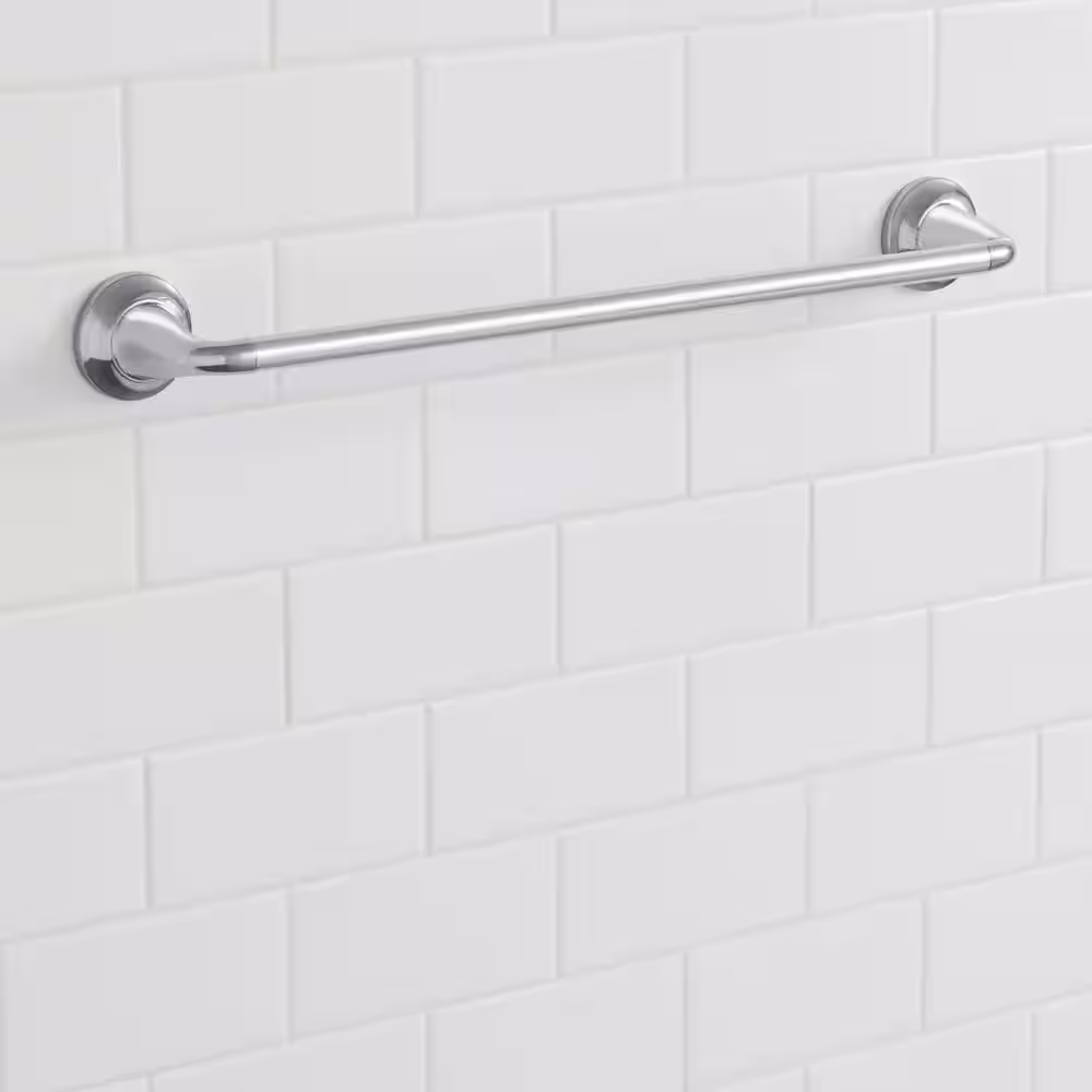 Glacier Bay Constructor 18 in. Towel Bar in Chrome