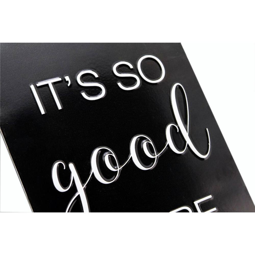 None It's So Good to Be Home Embossed Metal Wall Decorative Sign