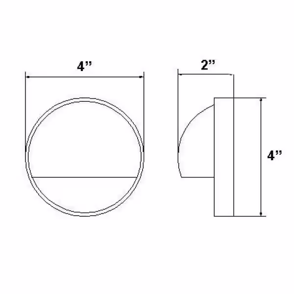 Best Pro Lighting Low Voltage Black Outdoor Landscape Round Step/Deck Light