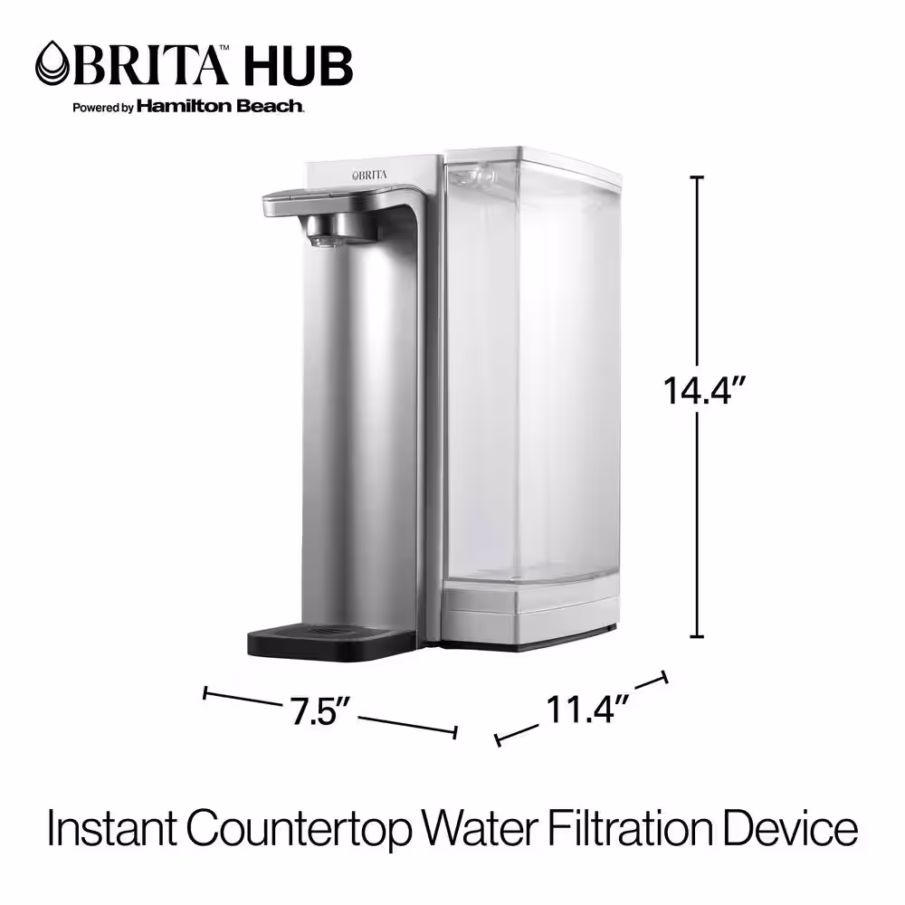 Brita Instant Powerful Countertop Water Filtration Device 12 Cup Water Reservoir