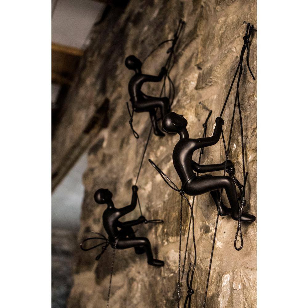 CLIMBING MAN WALL ART Climbing Man Black Wall Art (5-Pack)