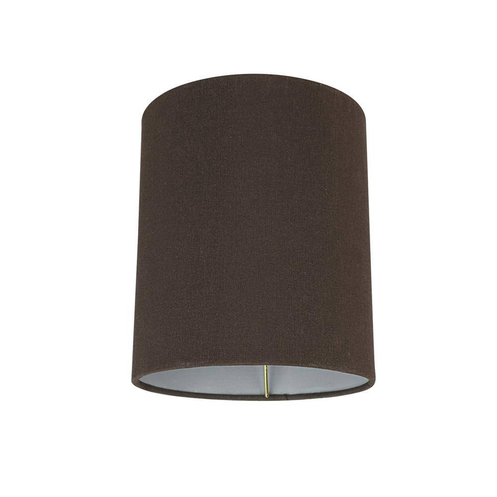Aspen Creative Corporation 6.5 in. x 7.5 in. Dark Brown Hardback Empire Lamp Shade