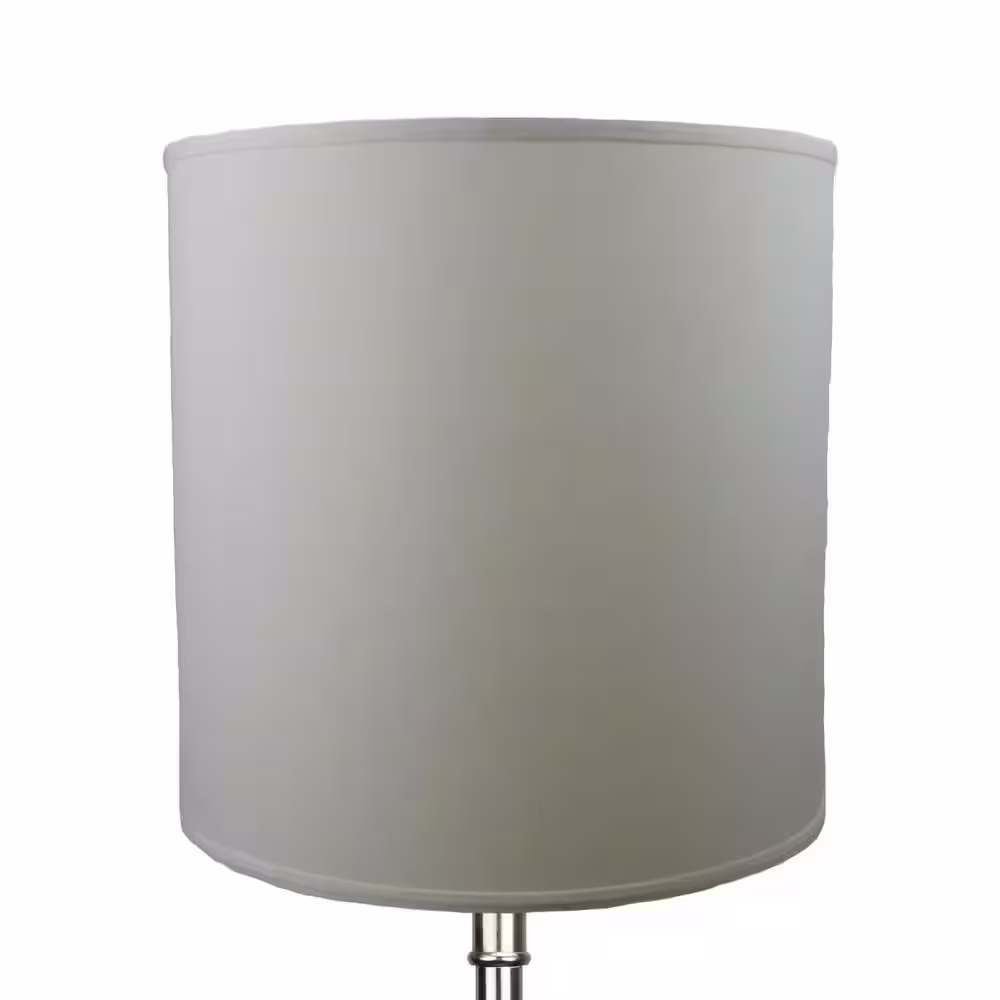 FenchelShades.com Fenchel Shades 18 in. Top Diameter x 18 in. Bottom Diameter x 18 in. Height Drum Lamp Shade - Linen Beige Homespun