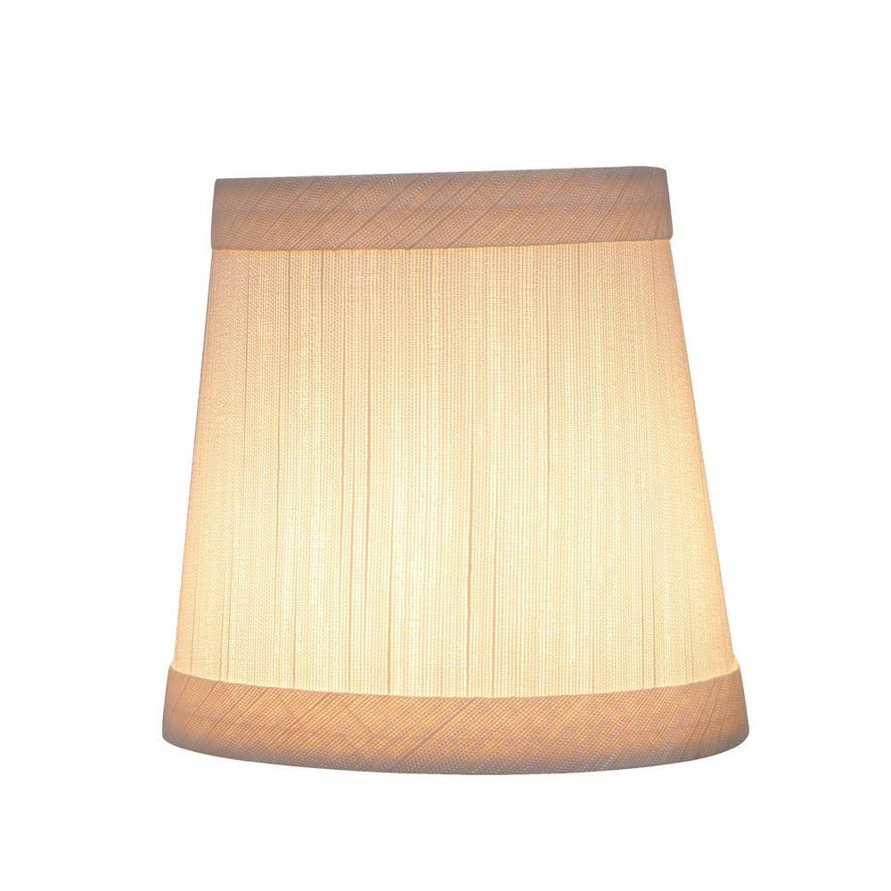 Aspen Creative Corporation 4 in. x 4 in. Eggshell Hardback Empire Lamp Shade (6-Pack)