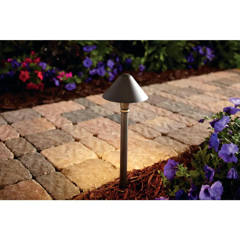 Hampton Bay Pelham 10-Watt Equivalent Low Voltage Millennium Bronze Integrated LED Outdoor Landscape Path Light