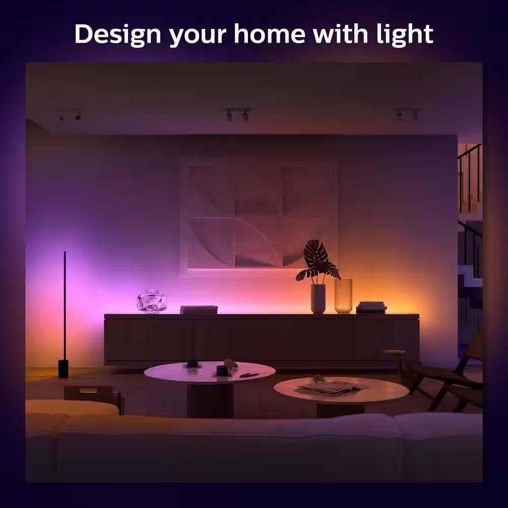 Philips Hue 6.6 ft. LED Smart Gradient Color Changing Lightstrip Base Kit with Bluetooth (1-Pack)